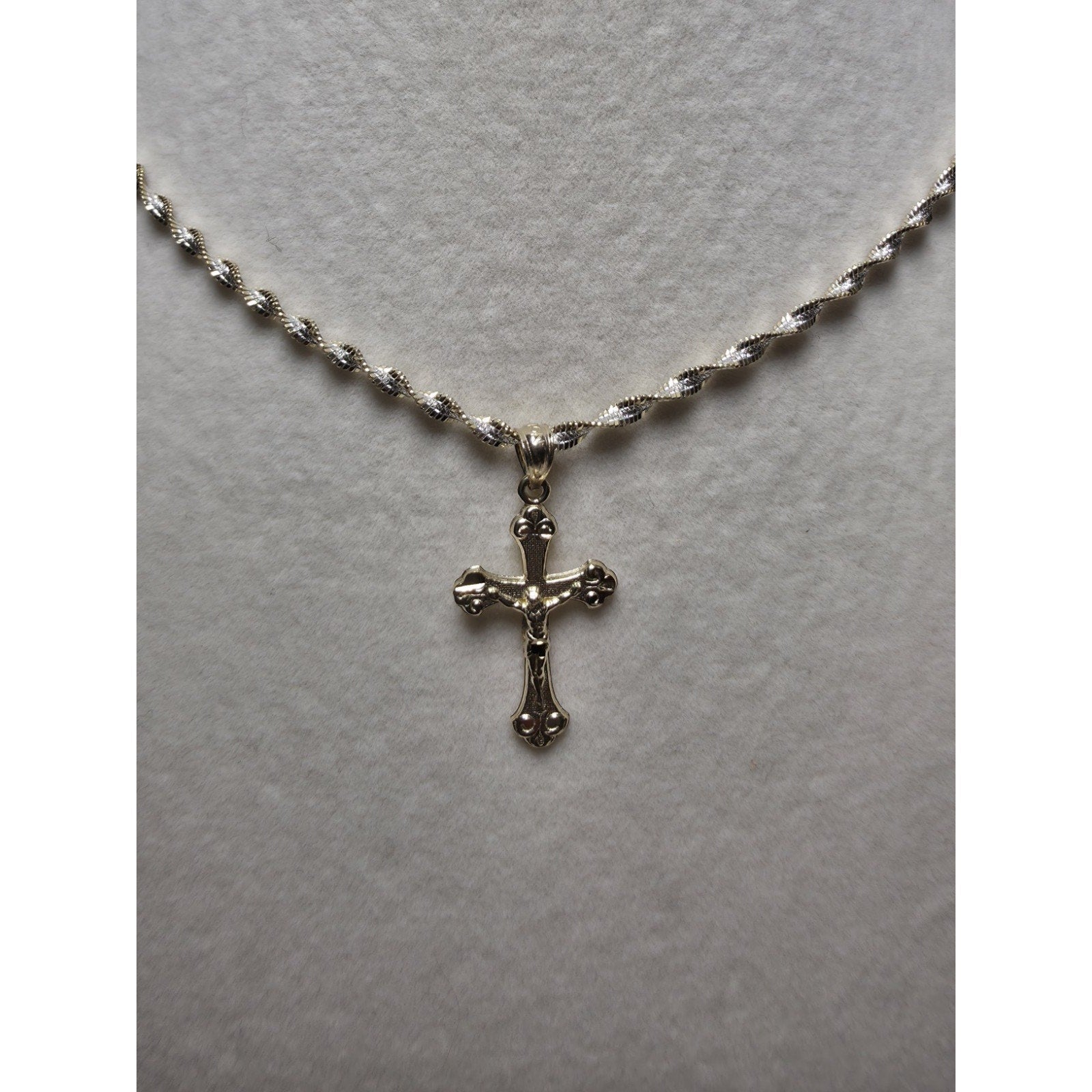 10K Solid Gold Crucifix Cross Pendant