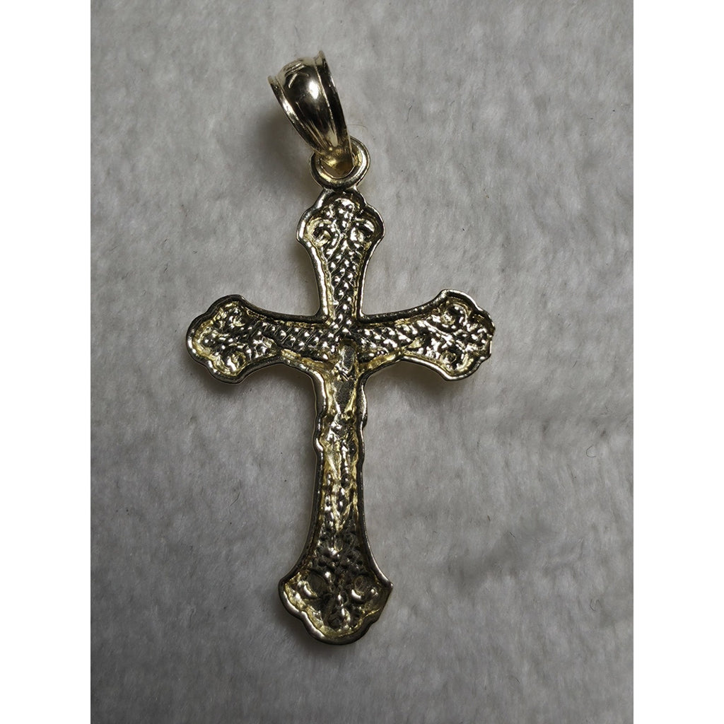 10K Solid Gold Crucifix Cross Pendant