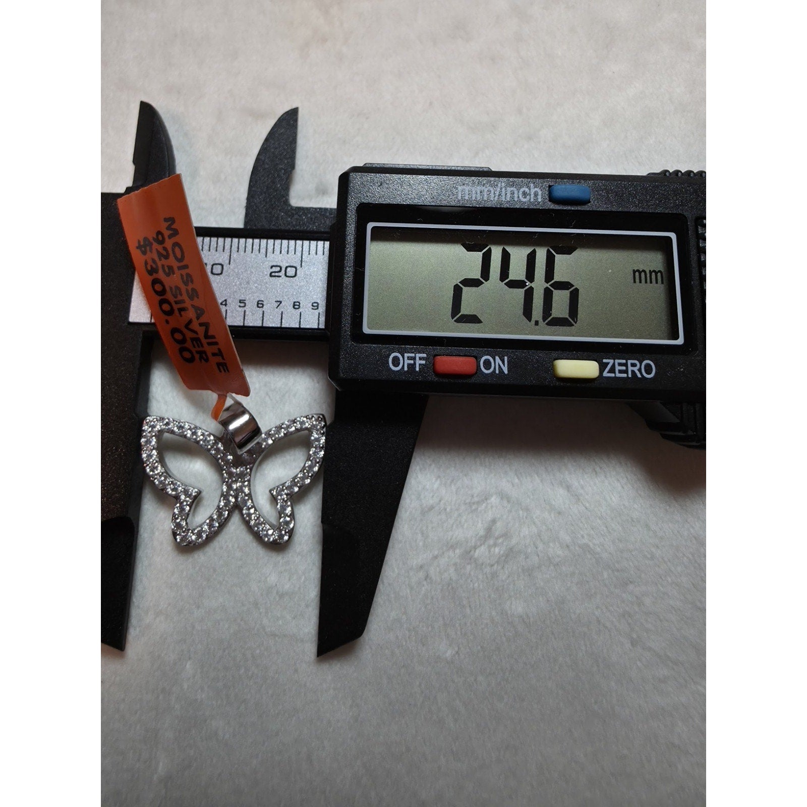 Moissanite Butterfly Pendant 1.50 CTW 925 Sterling Silver