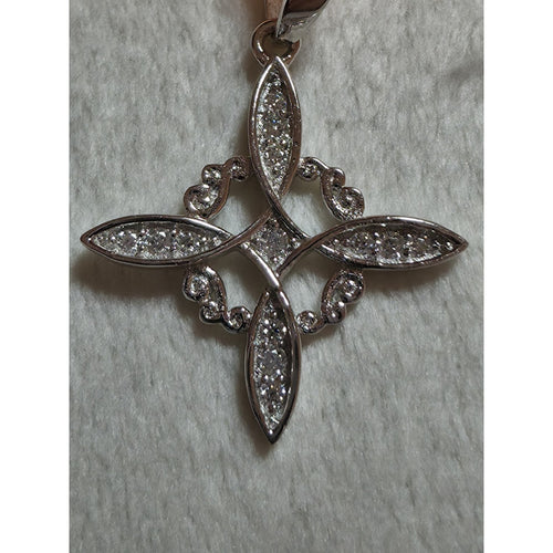 .70CTW Moissanite Marquise Prong Cross Pendant 925 Sterling Silver