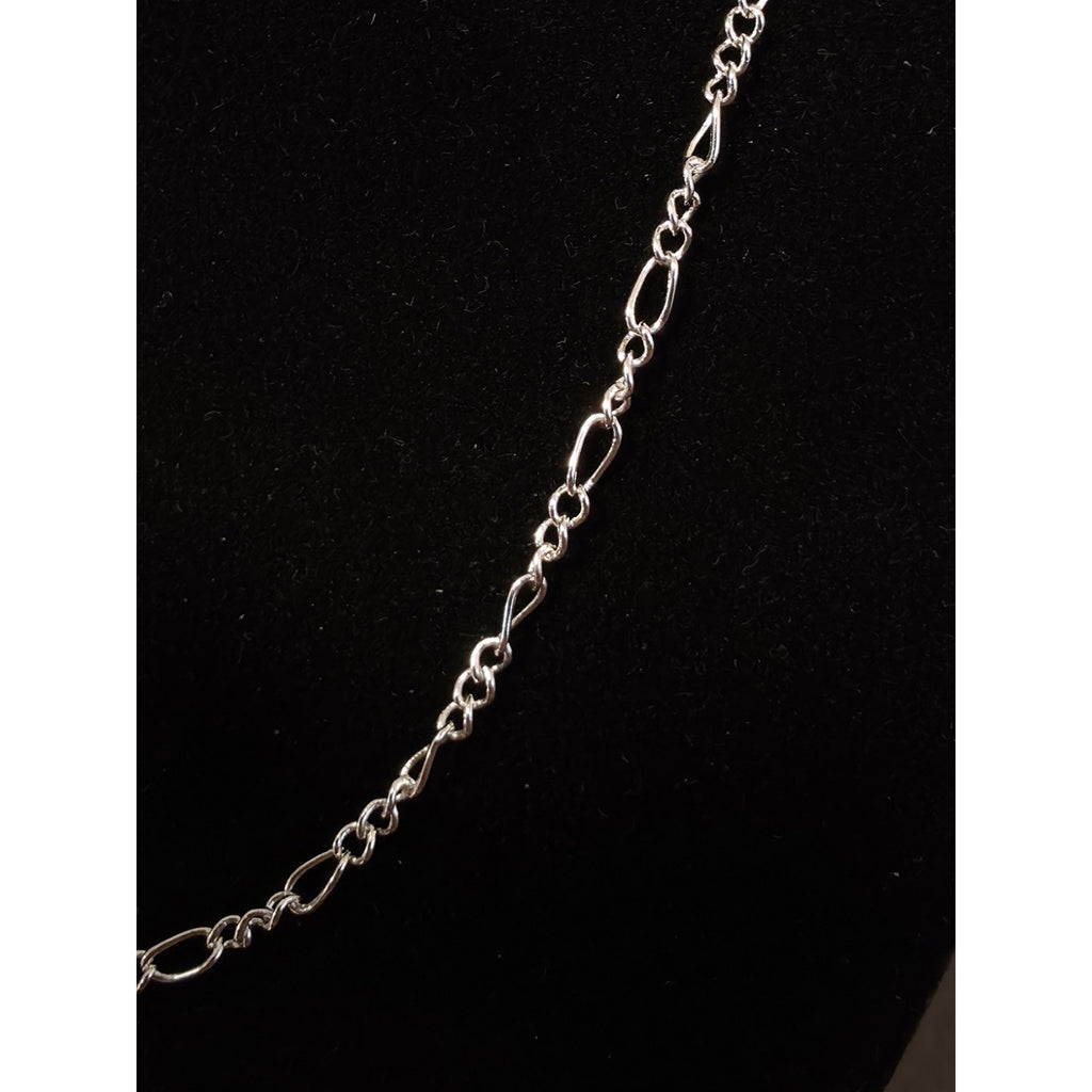26" Oval Figaro Chain 2.7mm 925 Solid Sterling Silver