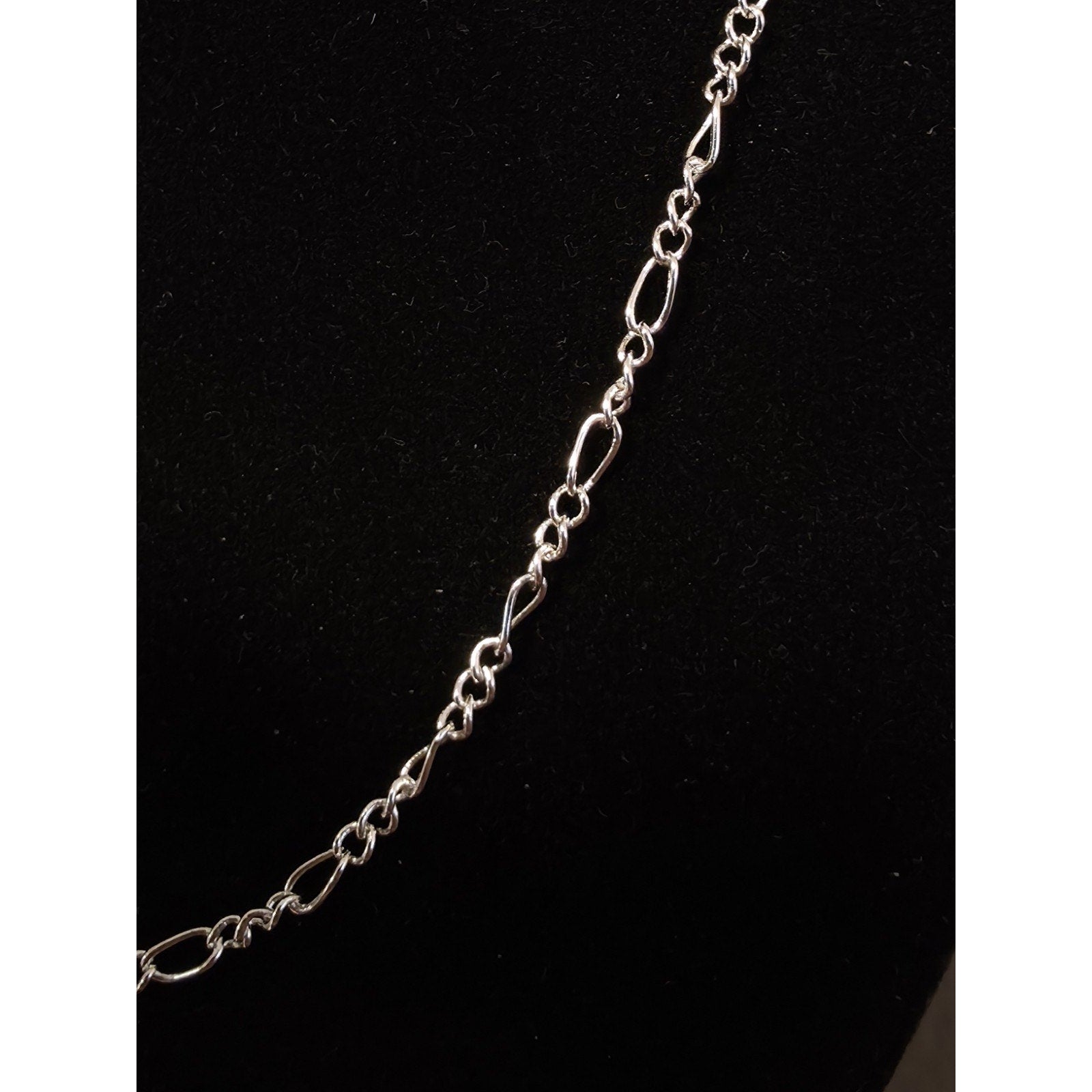 26" Oval Figaro Chain 2.7mm 925 Solid Sterling Silver