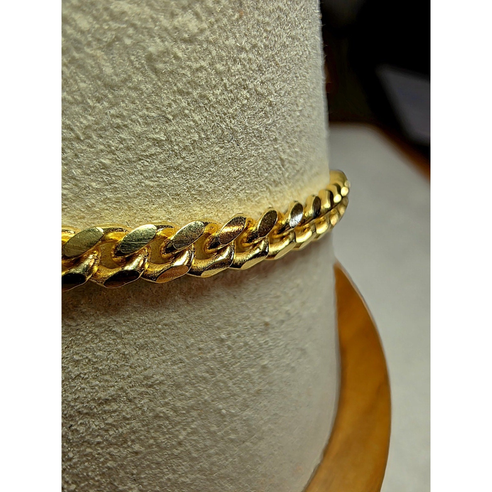 8" 4mm Two-Tone Diamond Cut Miami Cuban Bracelet w/Box Clasp 925 Sterling Silver
