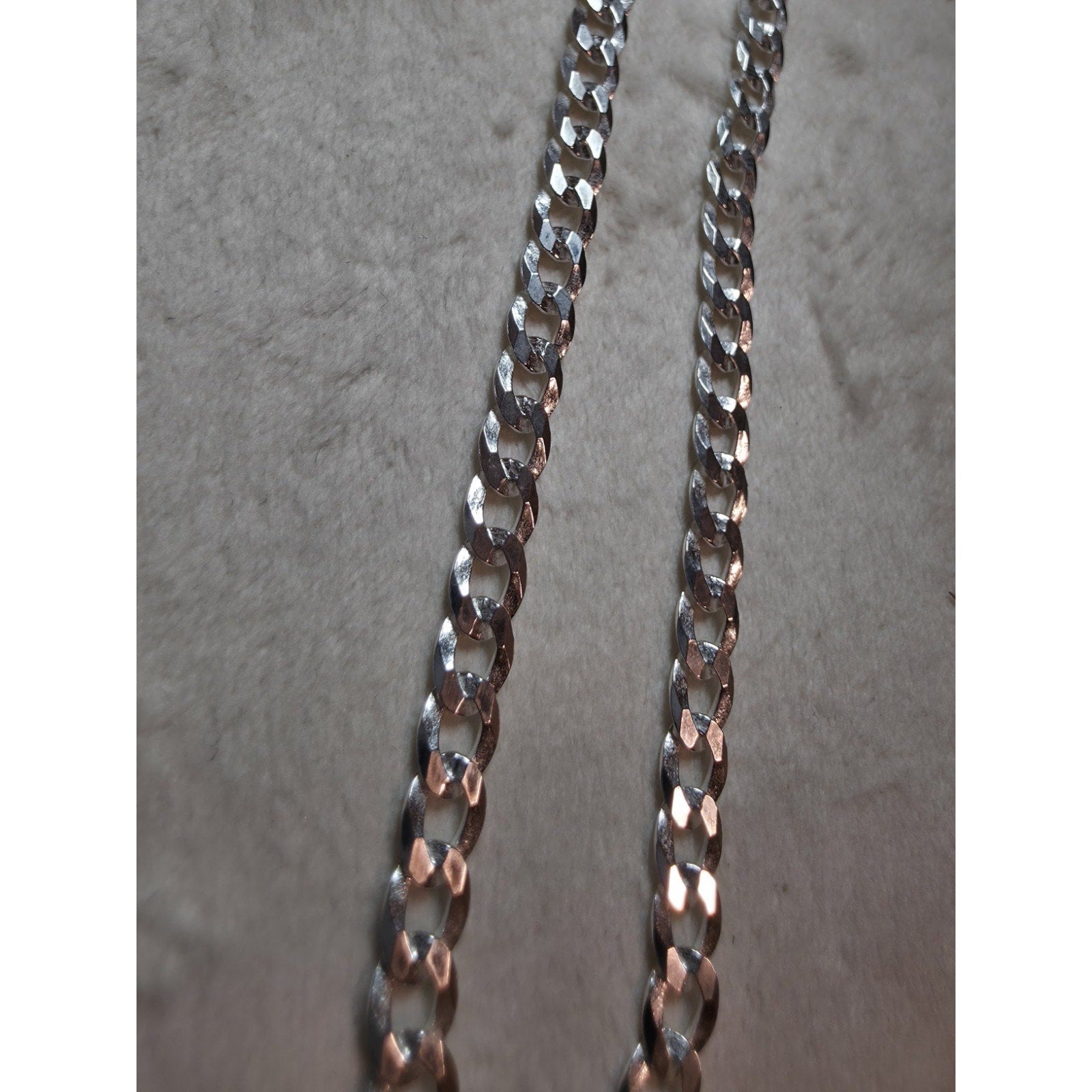 8" 4.8mm 4.44g Curb Bracelet Lobster 925 Sterling Silver