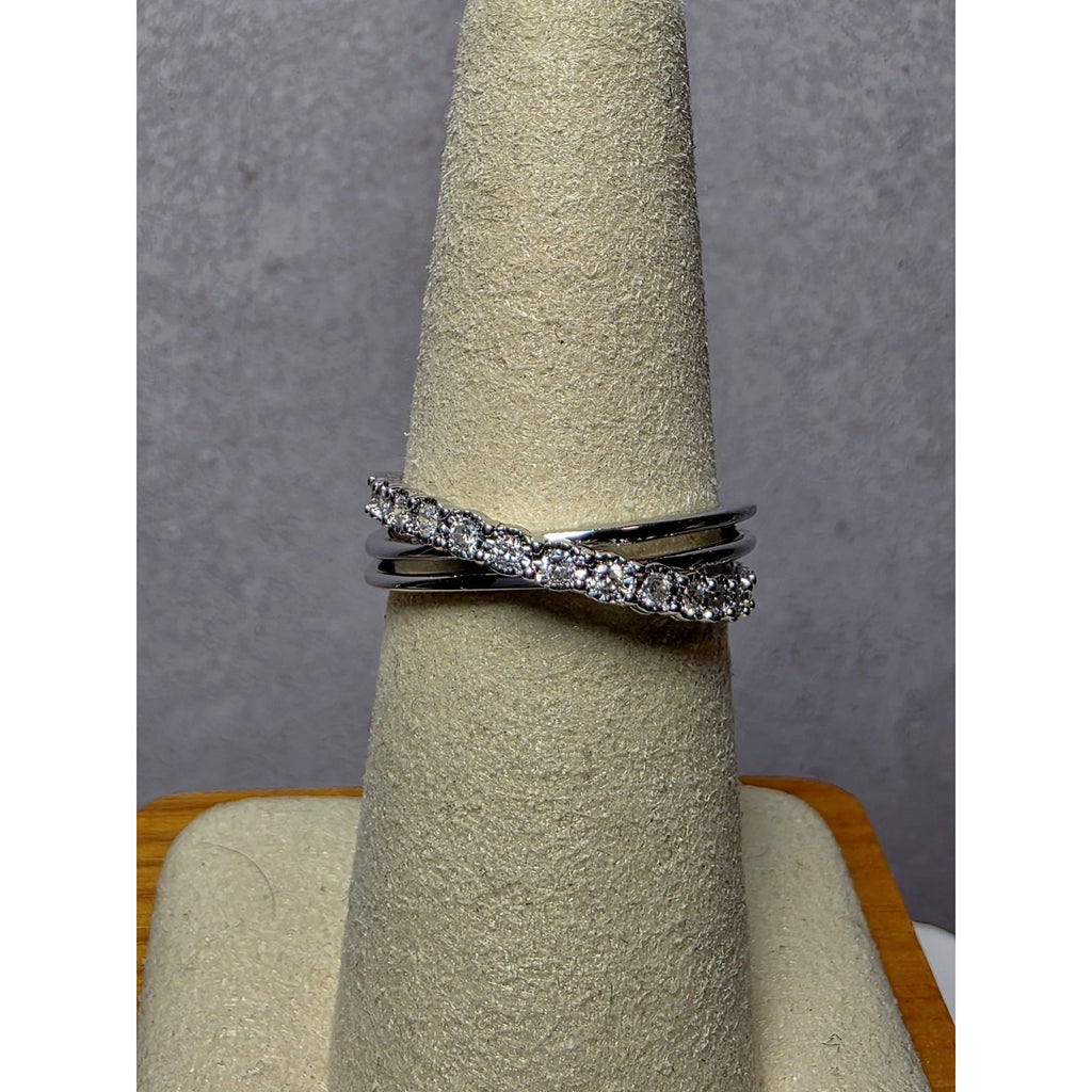 S7 0.25ctw Diamond Ring 925 Sterling Silver Lab Created