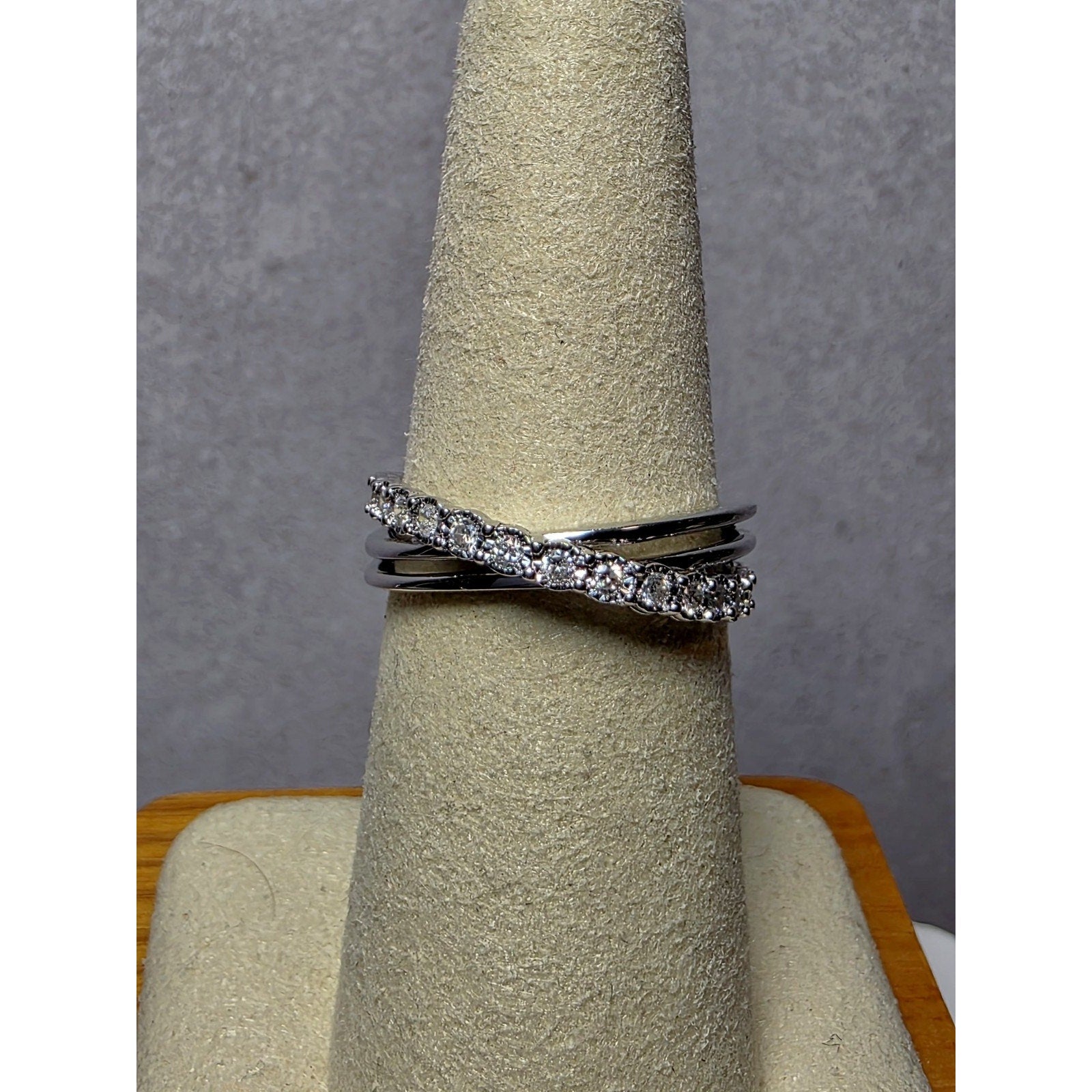 S7 0.25ctw Diamond Ring 925 Sterling Silver Lab Created
