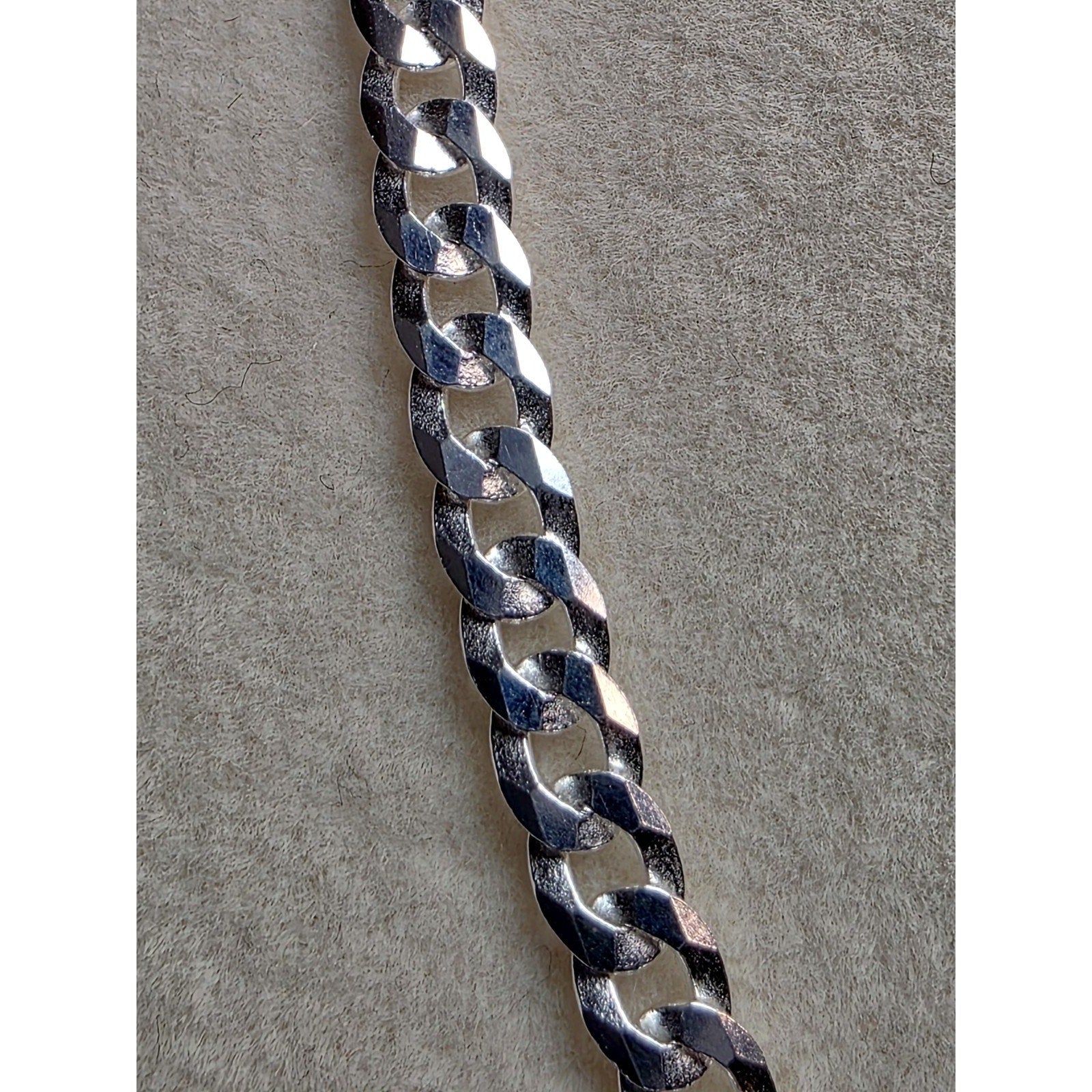 24" 3.5mm 9.4g Cuban Curb Chain Solid 925 Sterling Silver