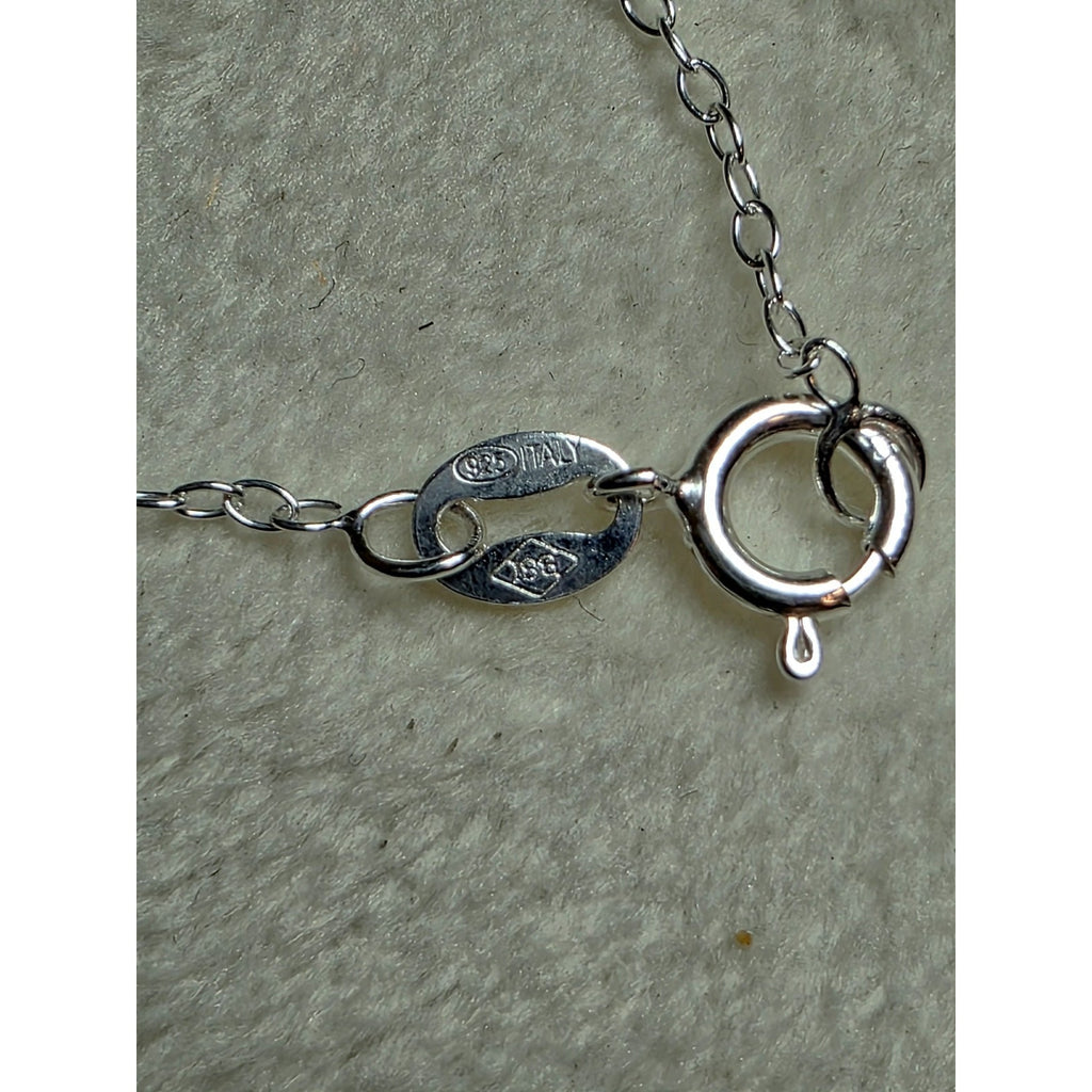 0.69ctw Moissanite Heart Halo Pendant w/16" Cable Necklace 925 Sterling Silver