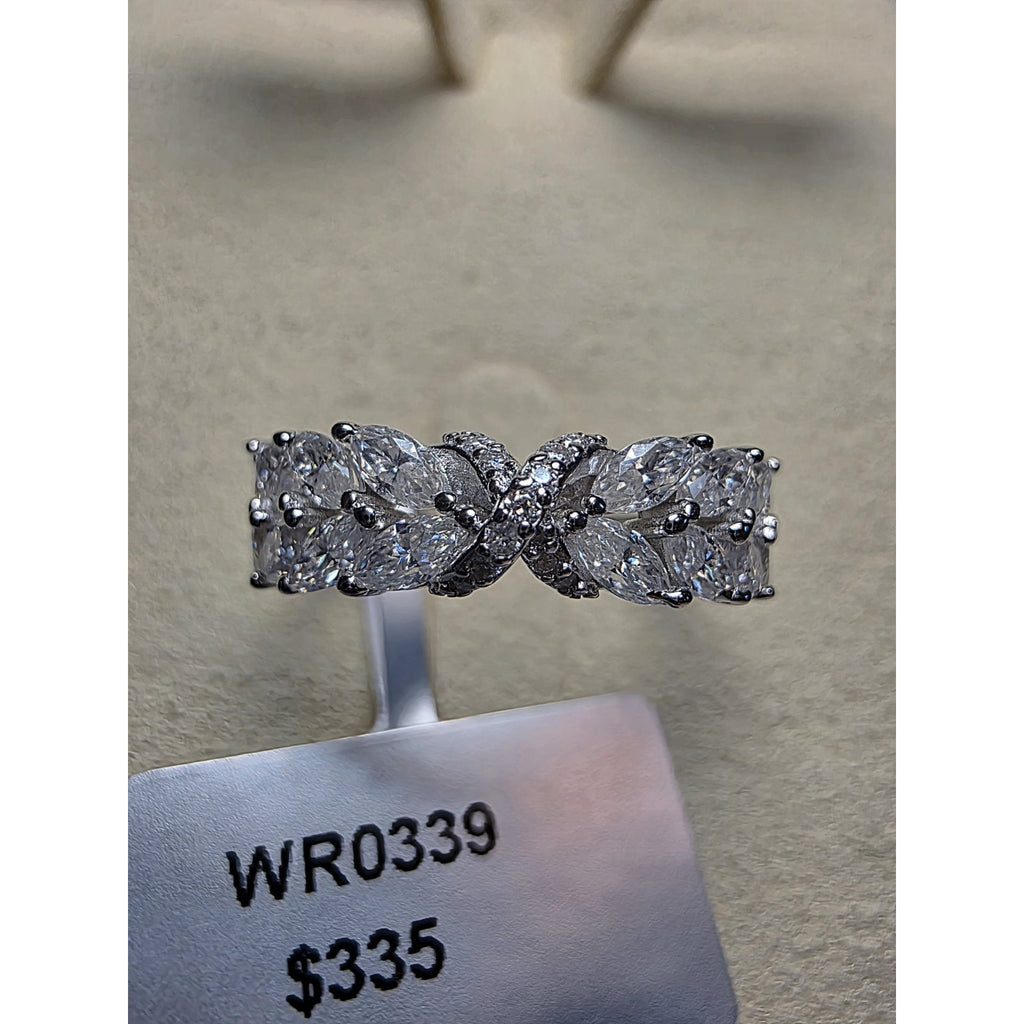 S7 1.38ctw Marquise Moissanite Ring 925 Sterling Silver w/Solid Back