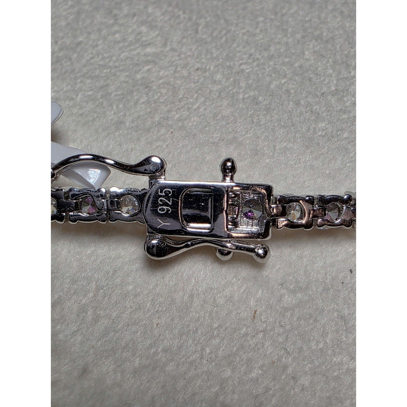 7" 3mm Mystic Topaz Tennis Bracelet w/Box Clasp 925 Sterling Silver
