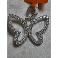 Moissanite Butterfly Pendant 1.50 CTW 925 Sterling Silver