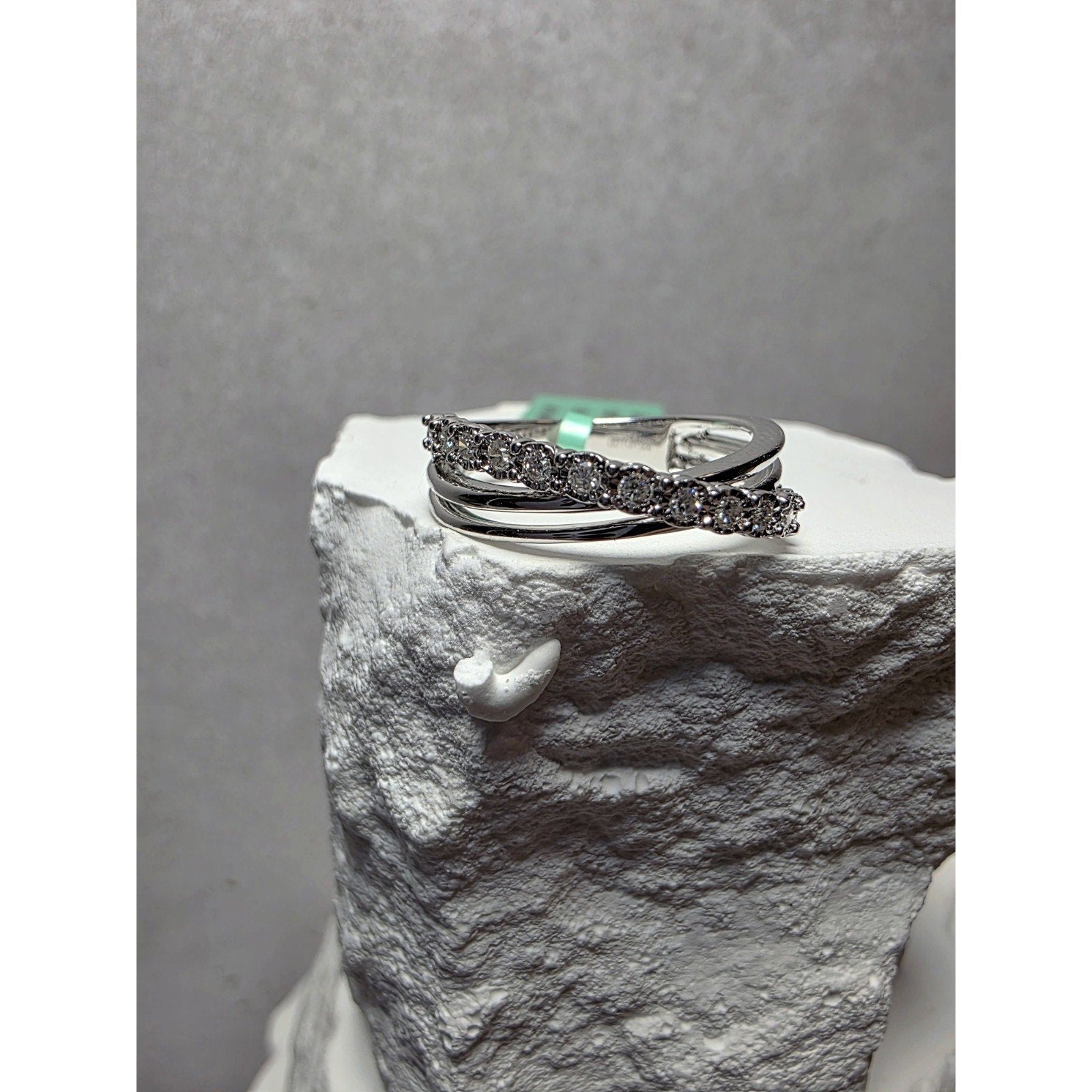 S7 0.25ctw Diamond Ring 925 Sterling Silver Lab Created