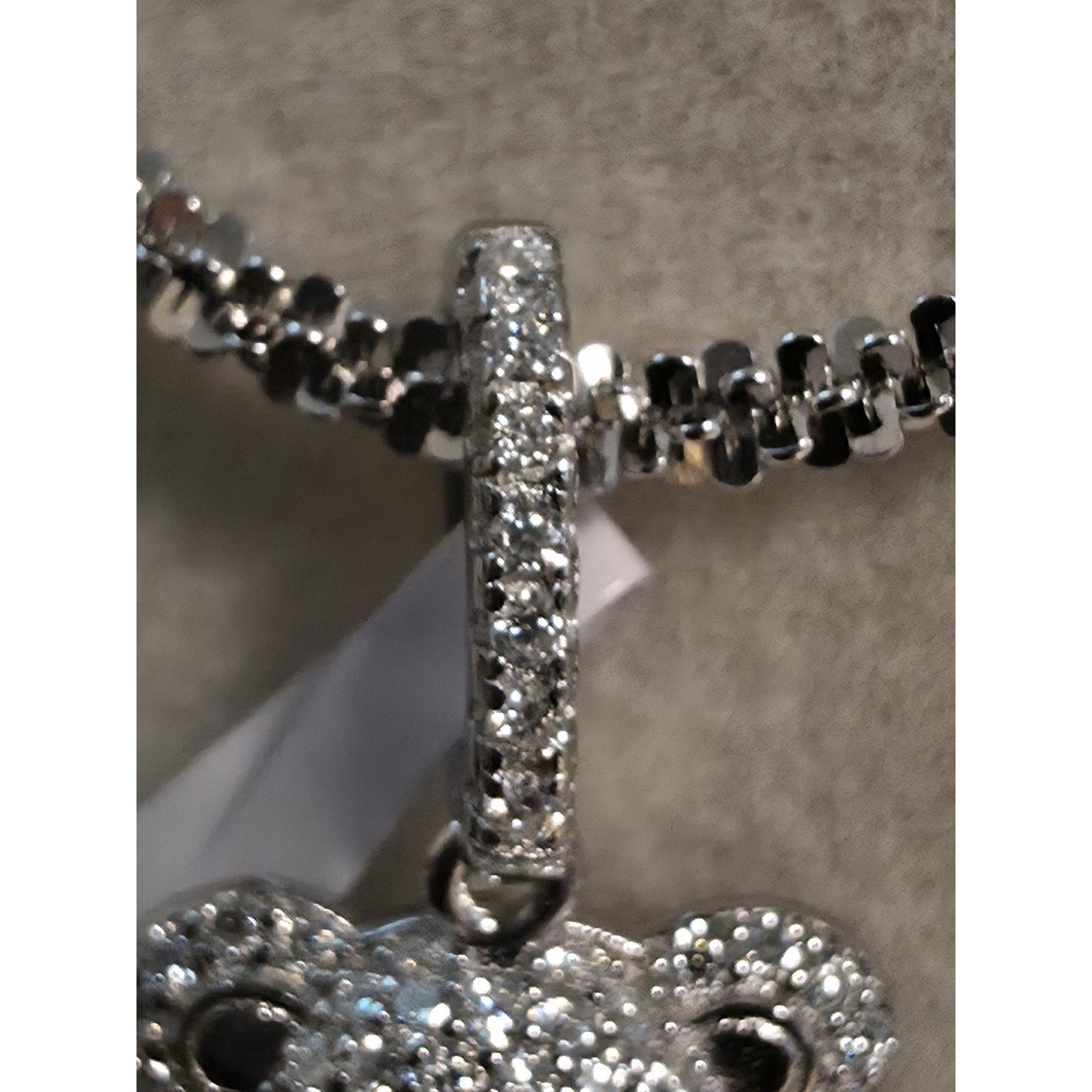 .56CTW Moissanite Pavé Teddy Bear Pendant 925 Silver