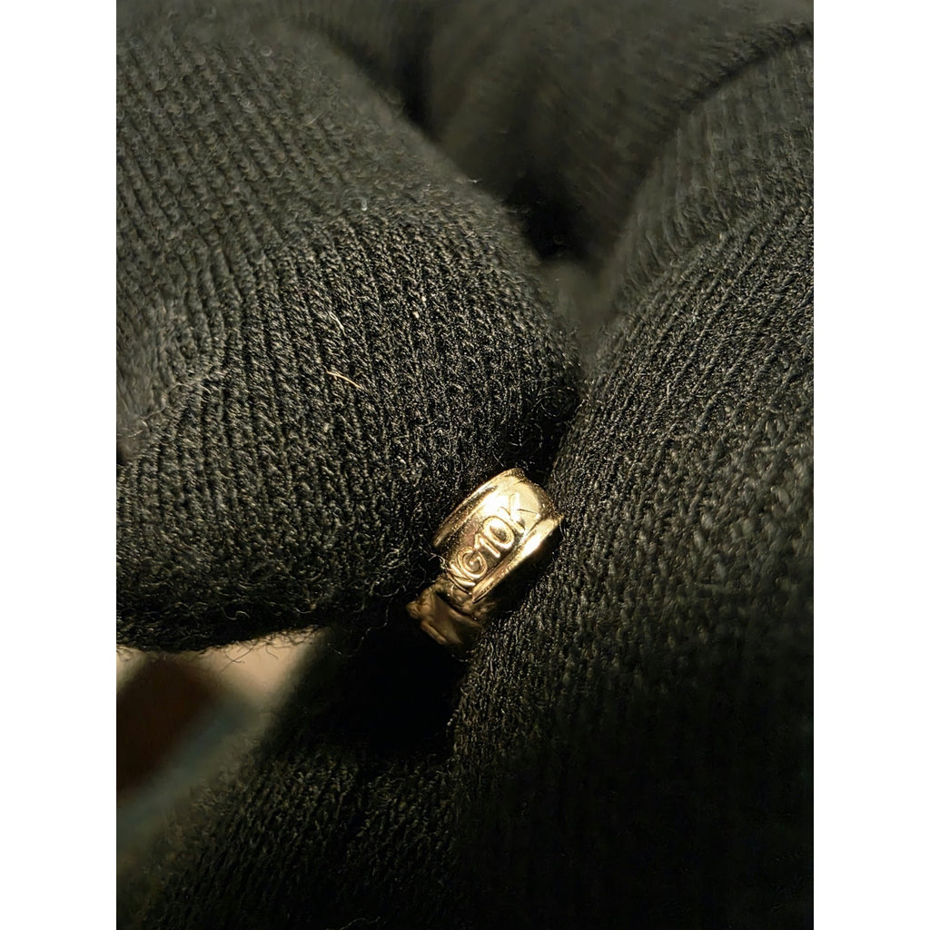 10k Gold Nugget Pendant w/ 30" Gold Plated Silver Popcorn Chain